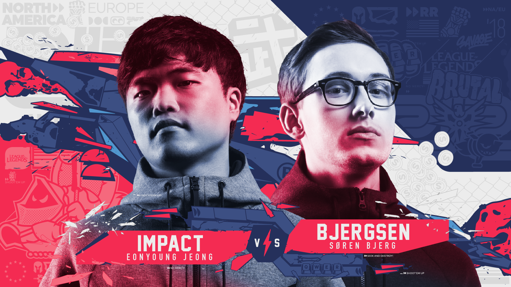 Rift Rivals — Player Hero Frame, Impact vs Bjergsen
